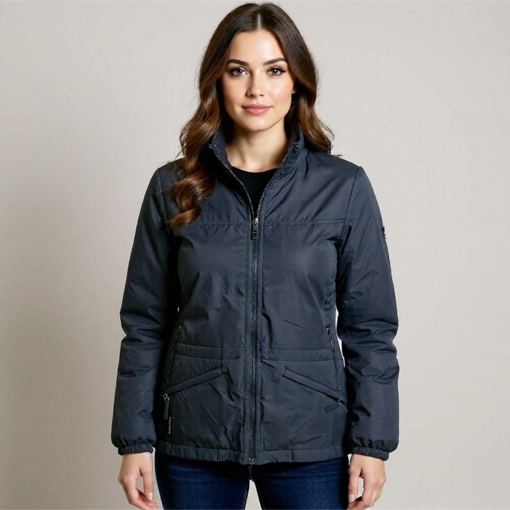 Columbia Coat Womens Size Small Grey Core Interchange Warm Jacket